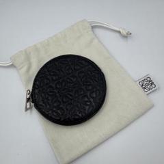 極美品✨ロエベコインケースリピートアナグラムレザー丸クッキー