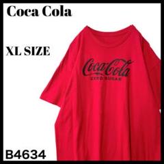 古着 コカコーラ セロシュガー 企業系 ロゴTシャツ 赤 XL ゼロコーラ