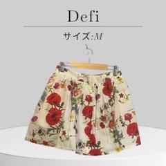 美品 Defi 花柄 ミニスカート 裏地 サイズ M ゆったり