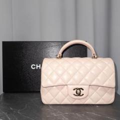 【使用頻度少】 CHANEL シャネル ラムスキン ピンクベージュ ゴールド
