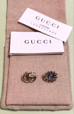 超美品】GUCCI ピアス フラワー インターロッキングG マーモント