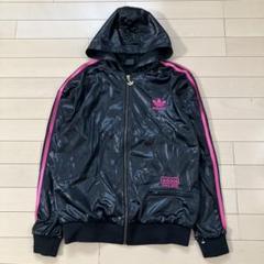 【美品】アディダス セットアップ ジャージ CHILE62 ブラック ピンク M 美品】アディダス セットアップ ジャージ CHILE62 ブラック