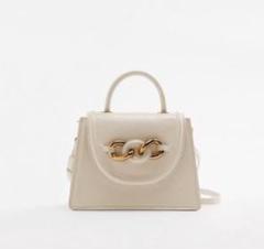 ZARA ミニショルダーバッグ フェイクレザー チェーンストラップ