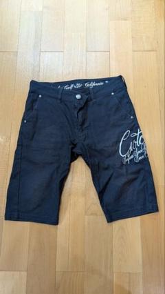 【難あり】美品ガッチャゴルフパンツXLw89大きいサイズ黒ブラックサテン刺繍派手 難あり】美品ガッチャゴルフパンツXLw89大きいサイズ黒ブラック