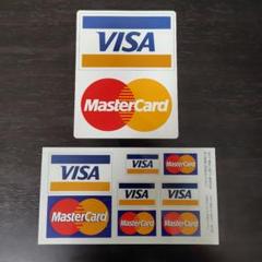VISA・MasterCard 加盟店用ステッカー 2点セット⑥