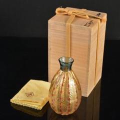 工芸ガラス　金彩　徳利　在銘　箱付　V　R6571 工芸ガラス 金彩 徳利 在銘 箱付 V R6571 - メルカリ