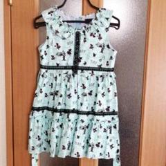 夏服　不思議の国のアリス柄　ワンピース　１２０サイズ