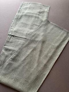 竪絽　夏着物　単衣　作家もの　グリーン　霰