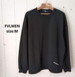 フルメン FVLMEN ワンポイント ロゴ ロンT メンズ Ｍ ブラック