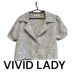 VIVID LADY ビビットレディ チェック柄ショート丈シャツ