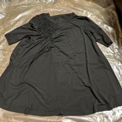 s*i様 黒の半袖チュニック ギャザー付き　トクコ s*i様 黒の半袖チュニック ギャザー付き トクコ - メルカリ