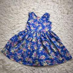【美品】ラルフローレン 花柄 総柄 ノースリーブ ワンピース