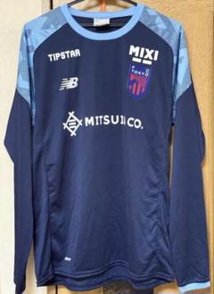 アンブロ FC東京 長袖トレーニングシャツ 古着 ロゴプリント ネイビー XO アンブロ FC東京 長袖トレーニングシャツ 古着 ロゴプリント