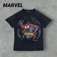 【超希少デザイン】スパイダーマン　Tシャツ　コピーライト付き　2002年　立体