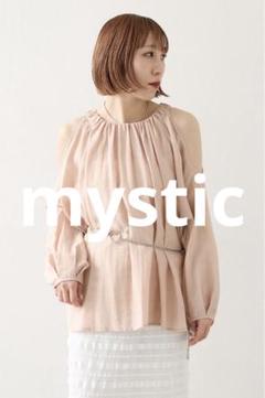 mystic 肩開きブラウス ほぼ新品 - メルカリ