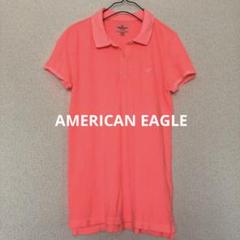 未使用【 AMERICAN EAGLE 】ストレッチ ポロシャツ　蛍光オレンジ