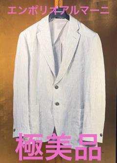 極美品【エンポリオアルマーニ】麻ジャケット52 極美品【エンポリオアルマーニ】ネイビー麻ジャケット52 - メルカリ