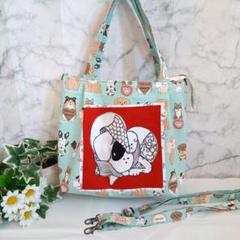 お買得‼️ロラライハリス❤ショルダー紐付き❤タック入り❤トートバッグ