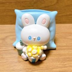 ✨かわいいペン立て❤️うさぎのキャラクター✨ブルー