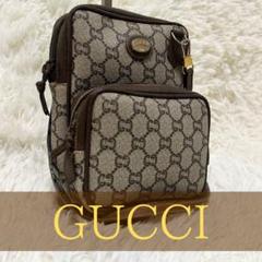 レア グッチ プラス グッチ GG 総柄 ショルダーバッグ ロゴ金具 ポシェット