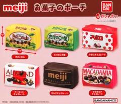 明治のお菓子がミニチュアチャームになってガシャポンに登場