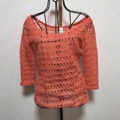 Lina オフショルダー レース編み トップス