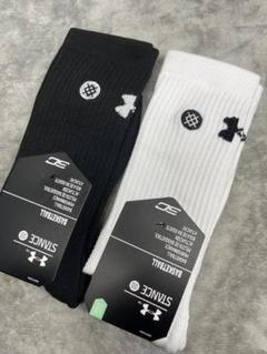 バスケットボールソックス 白黒2色セット