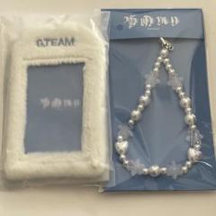 &TEAM 雪明かり pop up フォトカードホルダー ビーズストラップ &TEAM popup 雪あかり ポップアップ トレカケース ビーズ