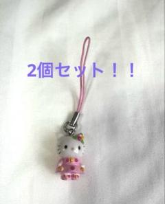 レア】ハローキティ ピンク ヒョウ柄 ストラップ 大阪限定
