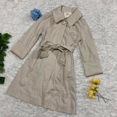 極美品　エフデ　トレンチコート　ベージュ　ベルト　コットン　日本製　7 Sサイズ
