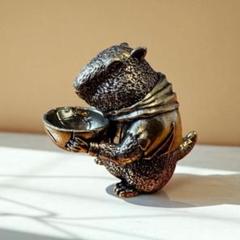 真鍮 カピバラ ネズミ レトロ調 置物 オブジェ