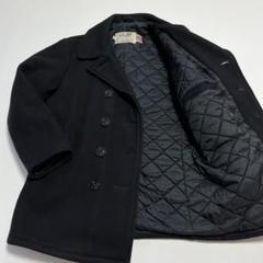 ずっと気になってた 人気✨ SCHOTT ショット ピーコート キルティング 肉厚 ブラック 38 ジャケット・アウター