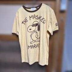 スヌーピー SNOOPY Tシャツ THE MASKED MARVEL! L