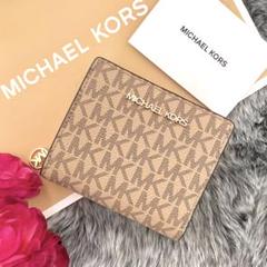 極美品】MICHAEL KORS マイケルコース 長財布 キルティング ロゴ
