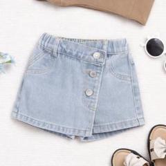 デニムミニスカート　デニム　ベビー服　80 シーイン