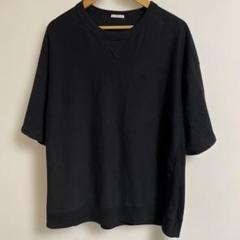 スウェットtシャツ　ブラック XL クルーネック 半袖スウェットtシャツ