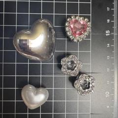 wego クロックス サンダル チャーム ハート 花 ビジュー パール
