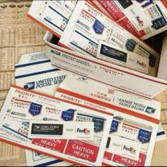アメリカ郵政公社(USPS)をモチーフとした作品 アメリカ郵便局のpriorityステッカー型マグネット入荷しました