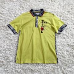 Castelbajac sportイエロー ポロシャツ ボーダー柄　サイズ2