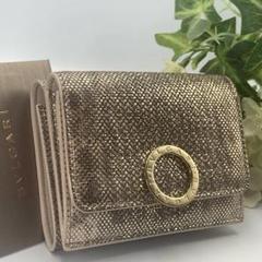 ✨️美品✨️希少✨️ ブルガリ 長財布 カルングスキン ロゴ