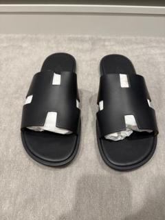 エルメス イズミール　サンダル　44 28.5センチ　中古品　ブラック 中古・古着通販】HERMES (エルメス) イズミールサンダル