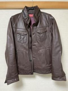 美品✨ニコルクラブフォーメン　ゴートレザージャケット　ライダース　ベージュ　46 美品✨ニコルクラブフォーメン ゴートレザージャケット