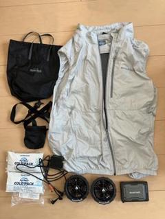 mont-bell ファンブローベスト一式 ライトグレー 空調服セット XL Amazon.co.jp: モンベル国内正規品ファンブロー ベスト ※ファン