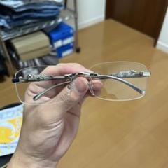 【かつきくん着用】リムレスメガネ シルバー Y2Kのサムネイル