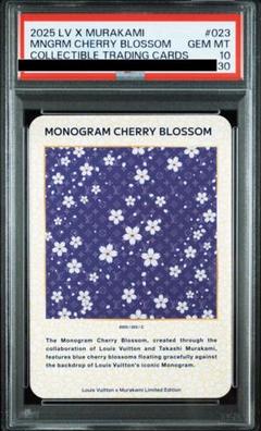 【PSA10】白桜 紫 Cherry ルイヴィトン 非売品 LVx村上隆