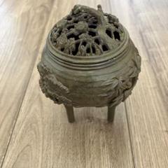 香炉　白銅香炉　雅信作　松竹梅 香炉 香爐 雅信 松竹梅 - メルカリ