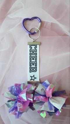 オーダーメイド】 チア CHEER ポンポンキーホルダー チアグッズ