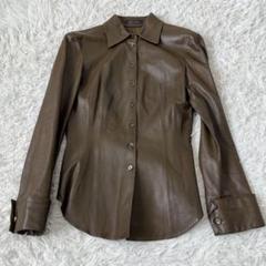 美品 定価10万 DIESEL 極上ラムレザー シャツ 高級感◎ 美品 定価10万 DIESEL 極上ラムレザー シャツ 高級感◎
