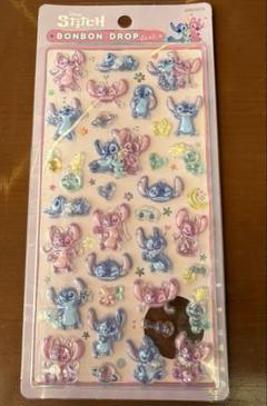 Disney スティッチ　エンジェル BONBON DROP シール