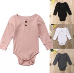 【大人気!lastピンク2点のみ!早い者勝ち】韓国子供服 リブロンパース 限定